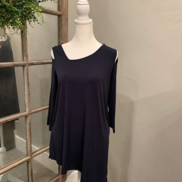 Alfani Womens Asymmetical Cut-Out Shoulders DRESS - Picture 1 of 4